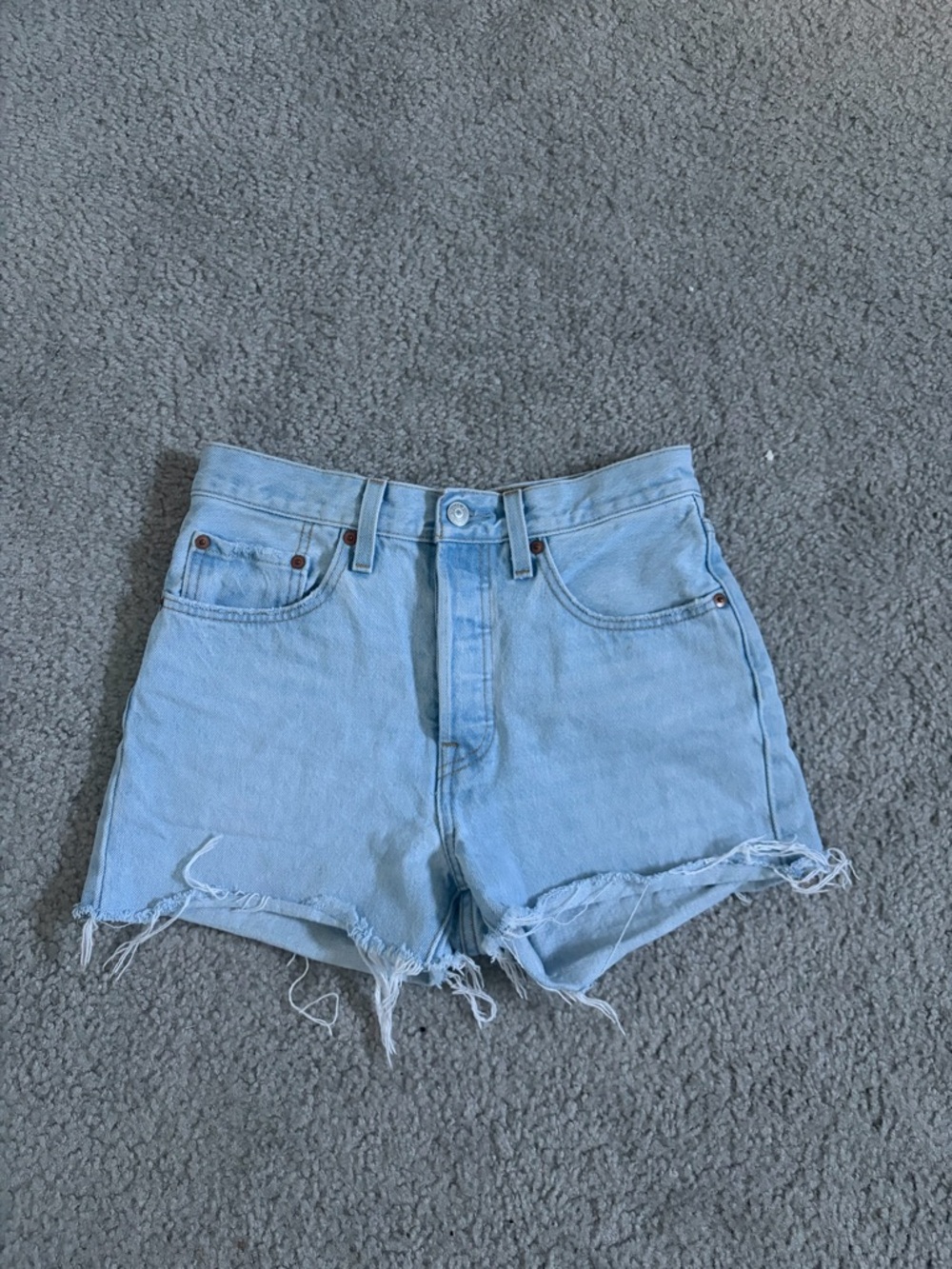 Levi’s Light Blue Denim Jean Shorts